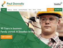Tablet Screenshot of pauldonnellybrokers.com.au